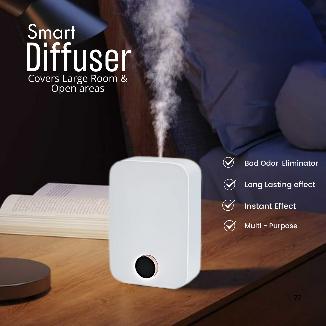 Smart Essential Oil Diffuser 170ml - App Controlled